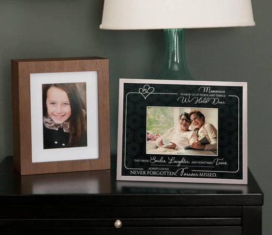 Memorial Picture Frame – 8x10 Frame for 4x6 Photo of Loved One