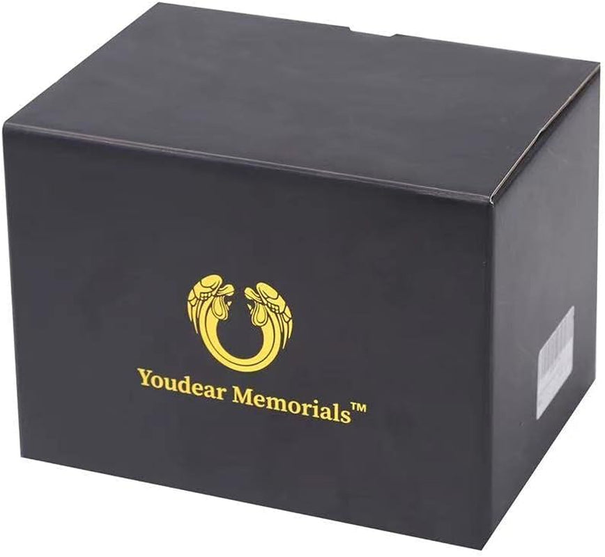 Gold Rose Ashes Urn – Baby/Son Memorial, 70 cu in Capacity