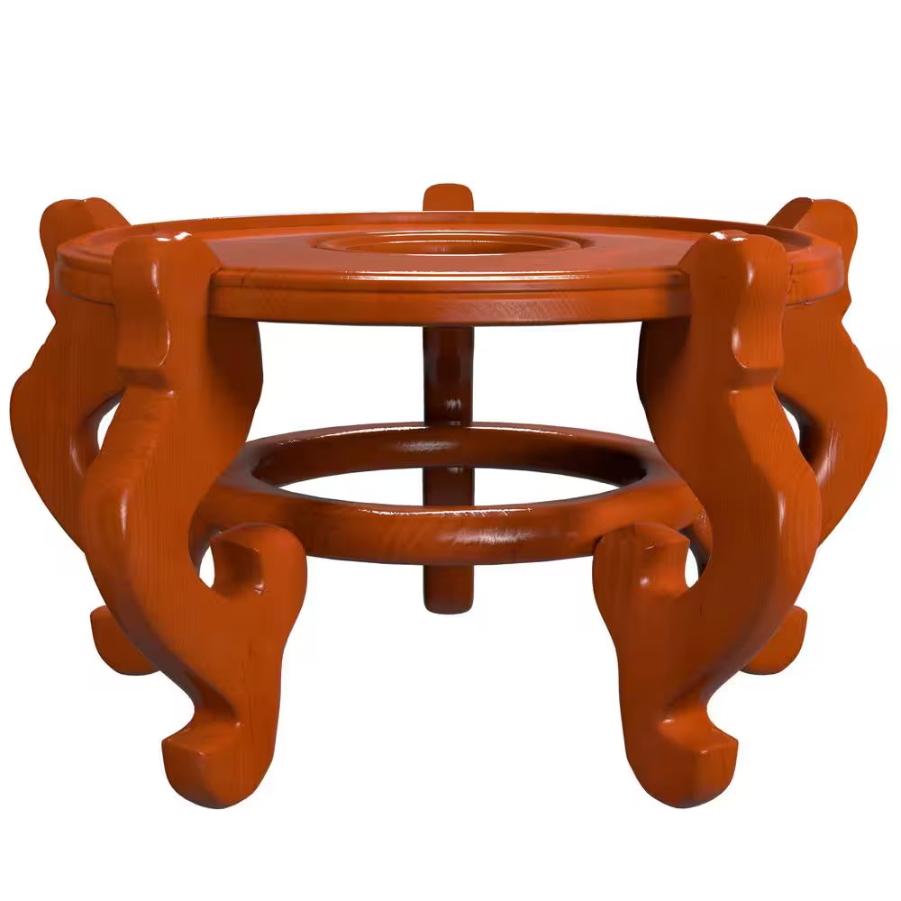 15.5 In. Rosewood Urn Stand in Honey