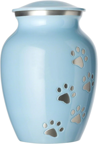 Ottillie Paws Pet Urn – Hand-Carved Aluminum Keepsake for Pets Ashes