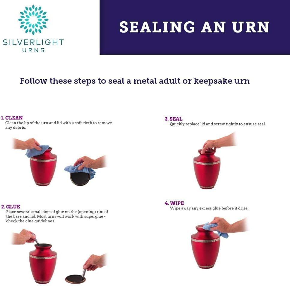 Coronet Pewter Brass Cremation Urn – Adult Size, 9.75” High