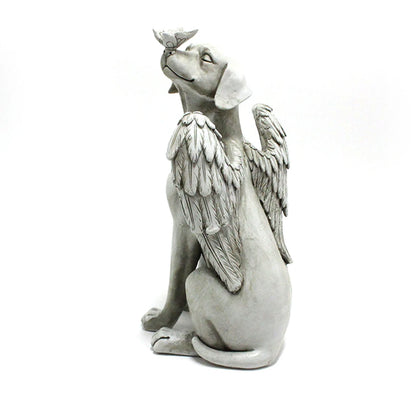 Angel Dog Memorial Statue – Pet Loss Tribute Gift