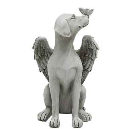 Angel Dog Memorial Statue – Pet Loss Tribute Gift
