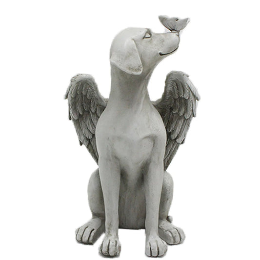 Angel Dog Memorial Statue – Pet Loss Tribute Gift