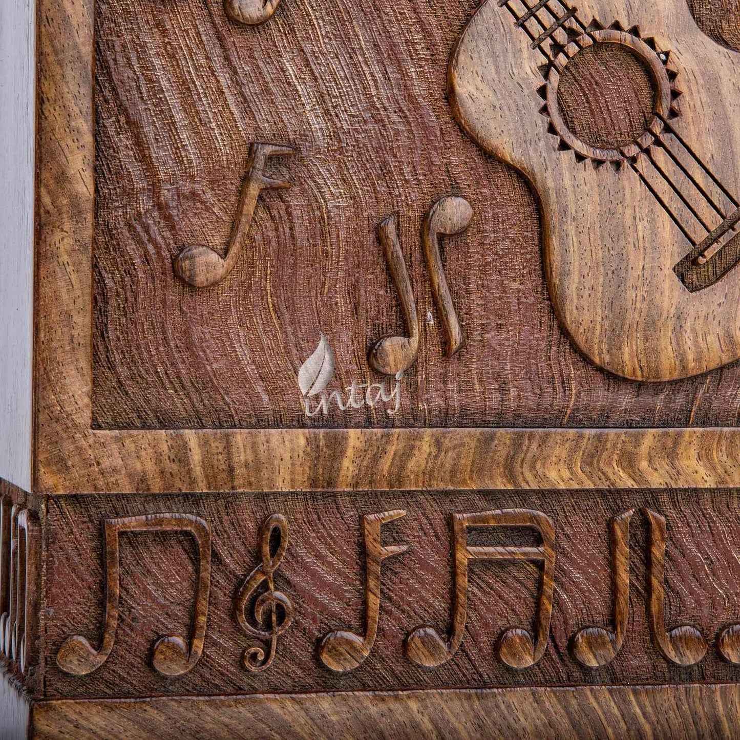 Guitar Cremation Urn – Medium Wooden Memorial Box for Ashes