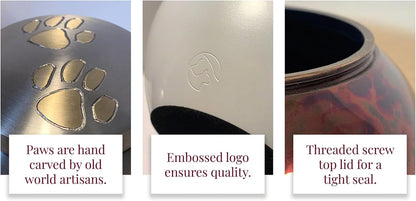 Small Pet Urn – Mia Series Memorial for Dog & Cat Ashes (25 lbs)