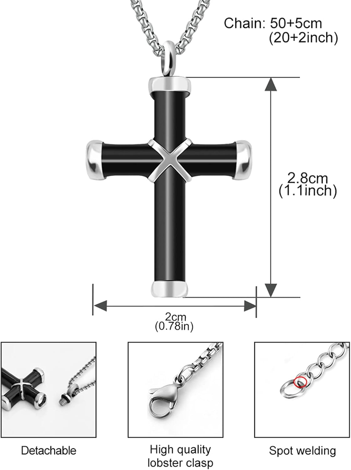 Cremation Urn Necklace – Memorial Keepsake Jewelry for Ashes