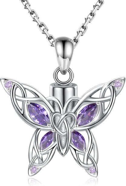 Butterfly Urn Necklace – Sterling Silver Keepsake for Loss & Remembrance