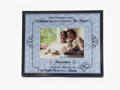 Memorial Picture Frame – 8x10 Frame for 4x6 Photo of Loved One