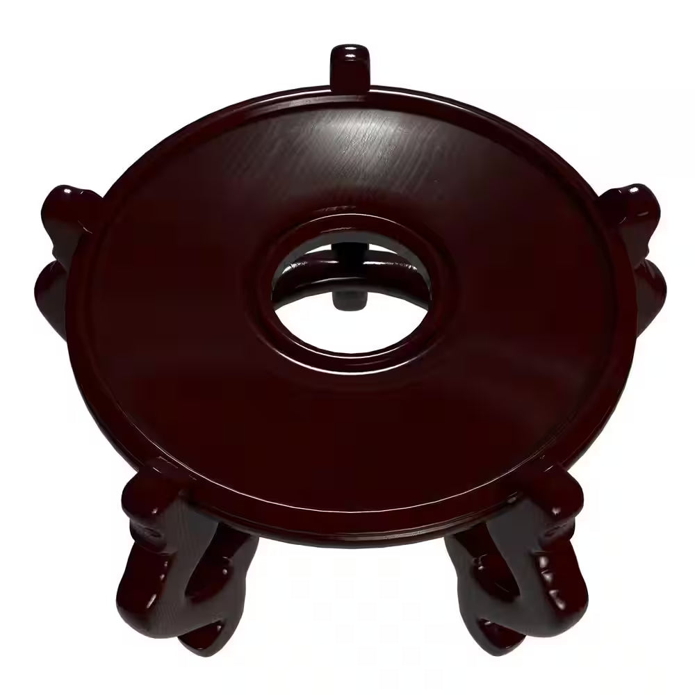 9.5 In. Rosewood Urn Stand in Dark Rosewood