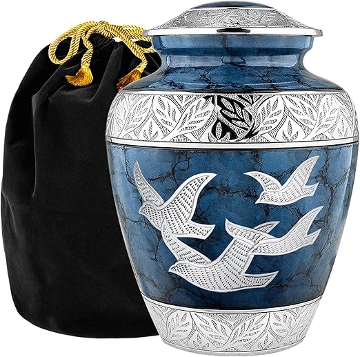 Eternal Flight Blue Dove Cremation Urn