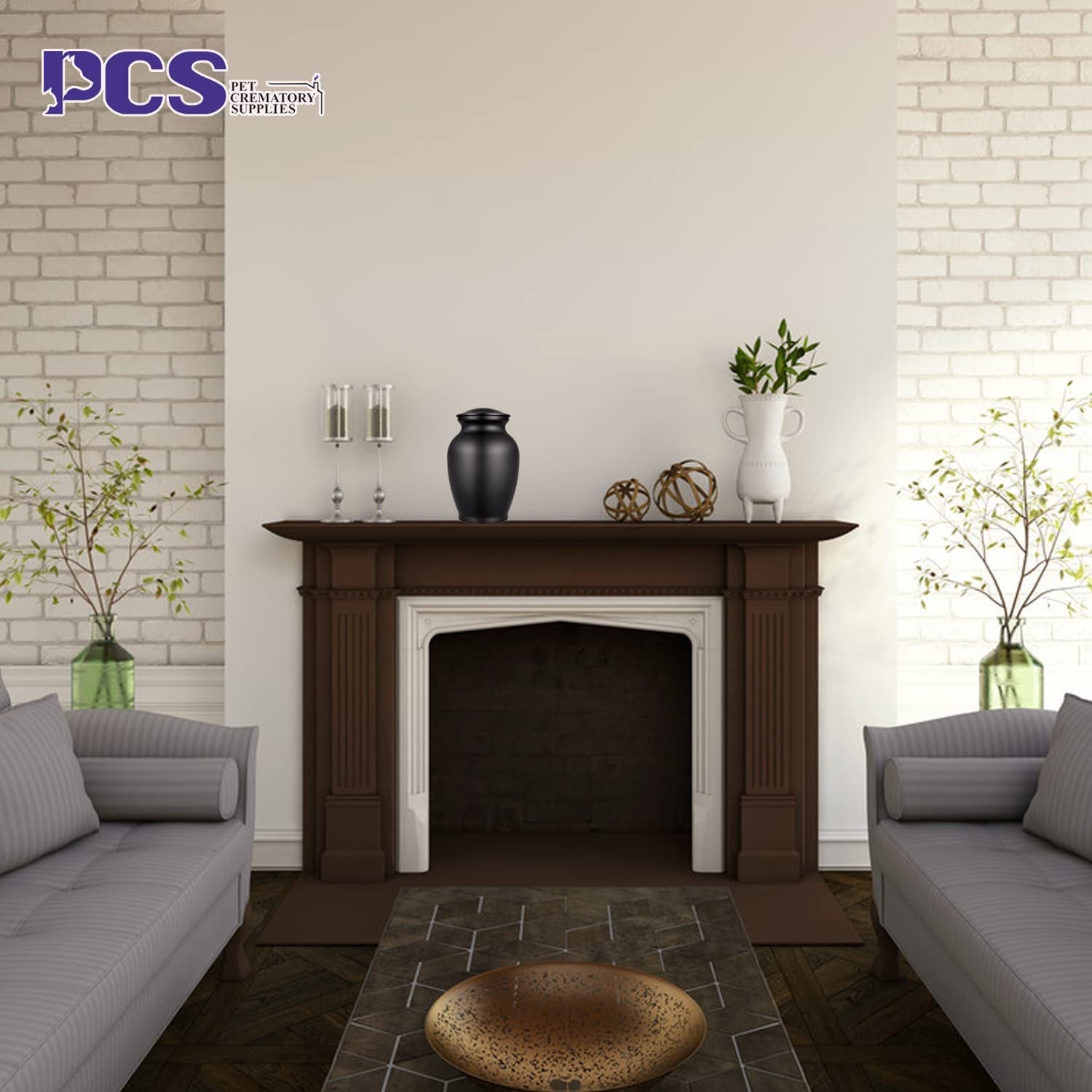 Large Black Dog Cremation Urn – Pet Memorial Keepsake