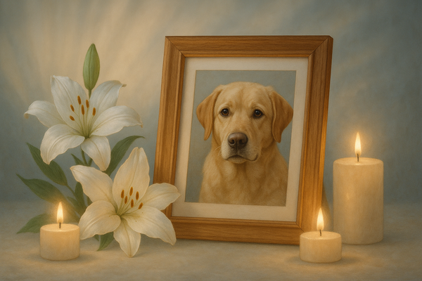 add image of pet in pictue frame