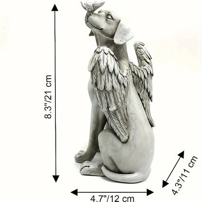 Angel Dog Memorial Statue – Pet Loss Tribute Gift