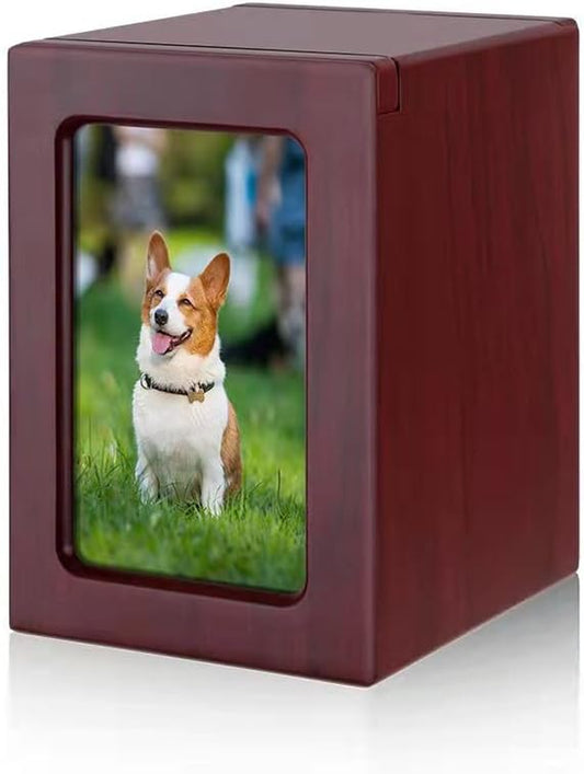 Cuodia Pet Cremation Urn – Wooden Ash Box for Dogs