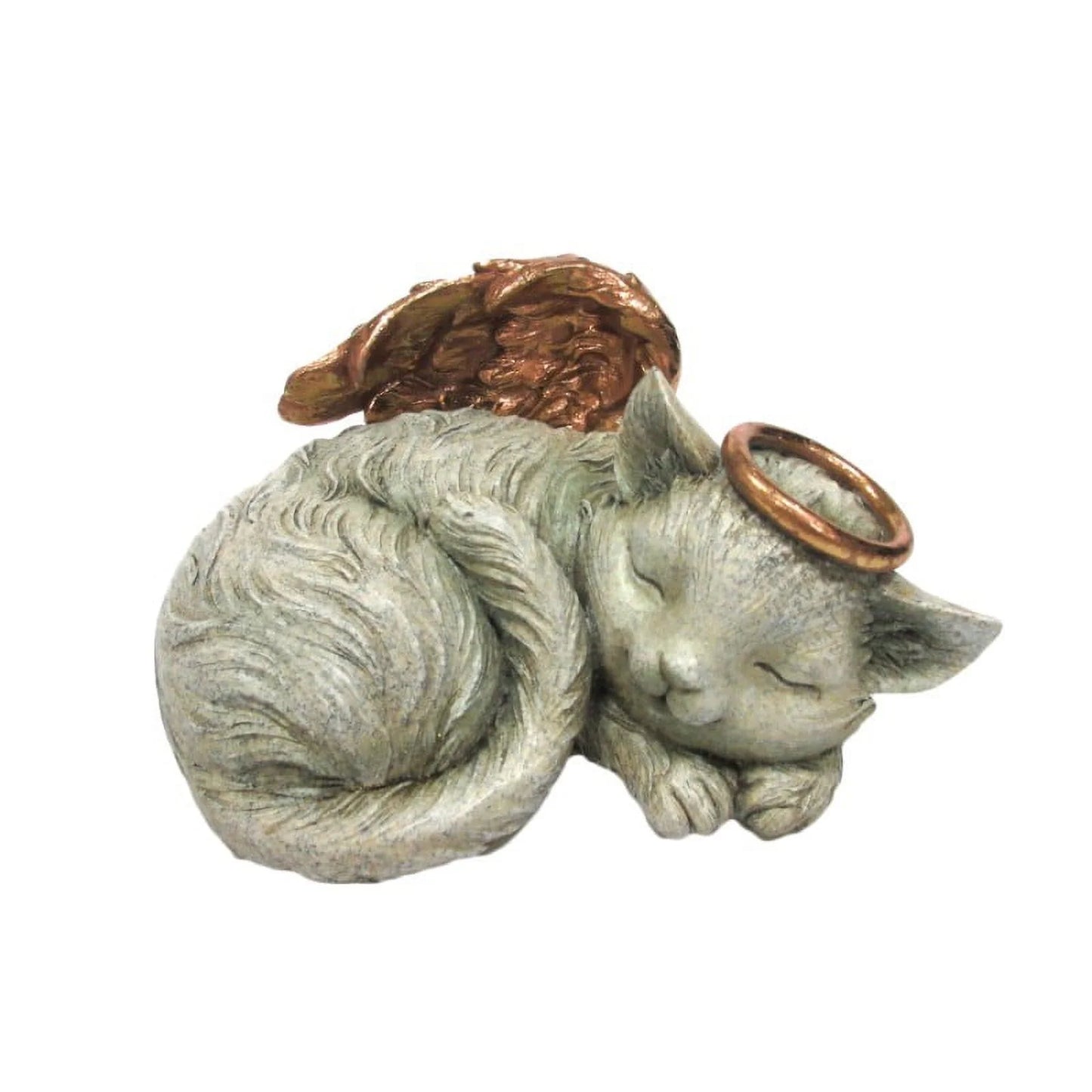 Angel Cat Sleeping Cremation Urn 30 Cubic Inch