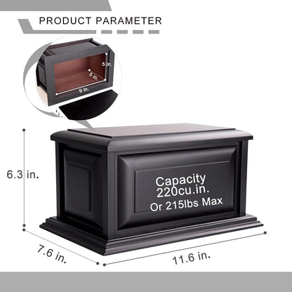 Elegant Wooden Cremation Urn – Handcrafted Tribute for Adult Ashes