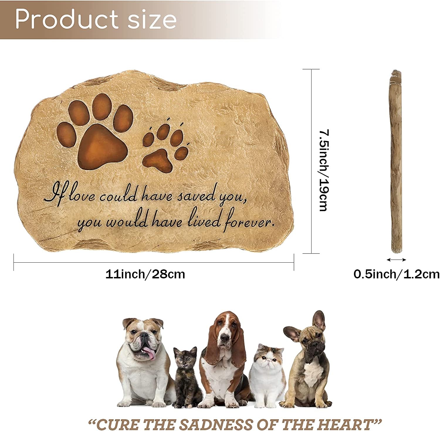 Pet Memorial Stepping Stone – Garden Tribute for Cats & Dogs