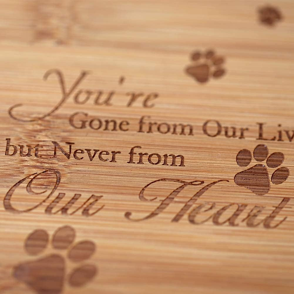 Wooden Dog Urn – Pet Ashes Photo Memorial