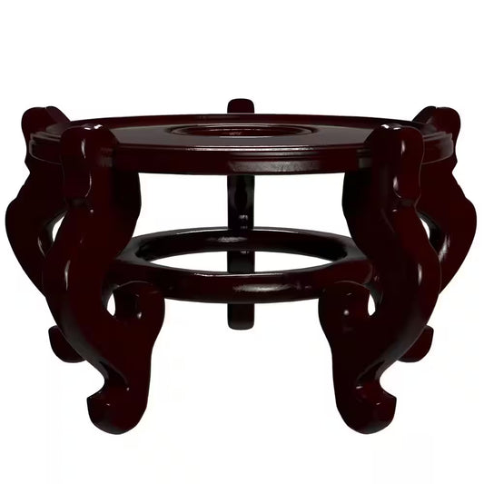 9.5 In. Rosewood Urn Stand in Dark Rosewood