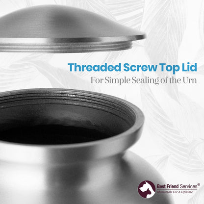 Ottillie Paws Pet Urn – Hand-Carved Aluminum Keepsake for Pets Ashes