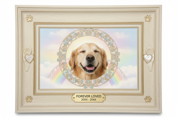 With a picture of the pet